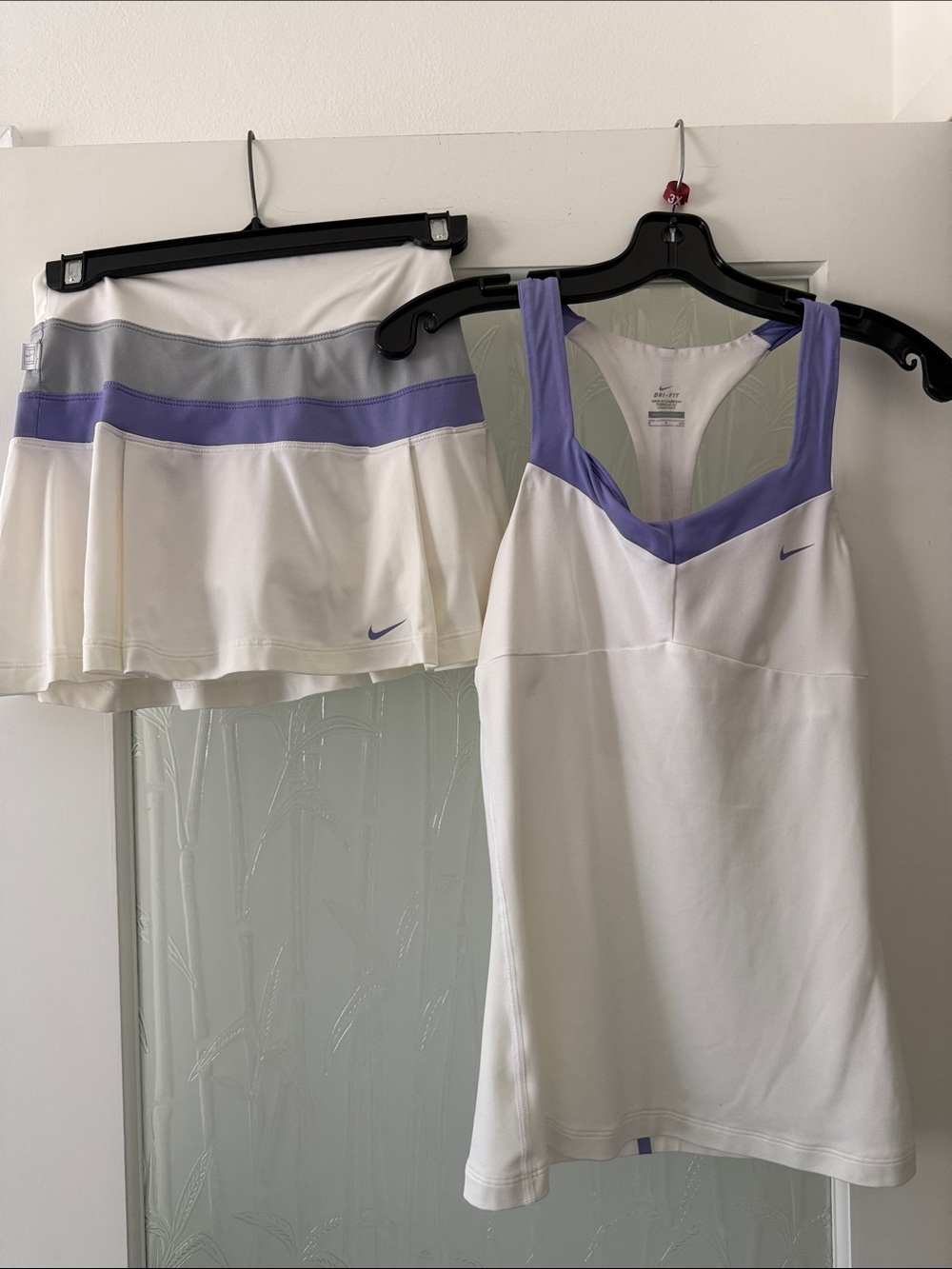 Nike Super Cute Size Sm/ P White and Lavender Women’s Tennis 🎾 Outfit